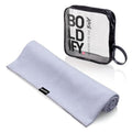 Boldify Quick Dry Microfiber Towel Wrap for Women - for Thin and Curly Hair - Anti Frizz Plopping Towel, Fast Drying Turban - Grey
