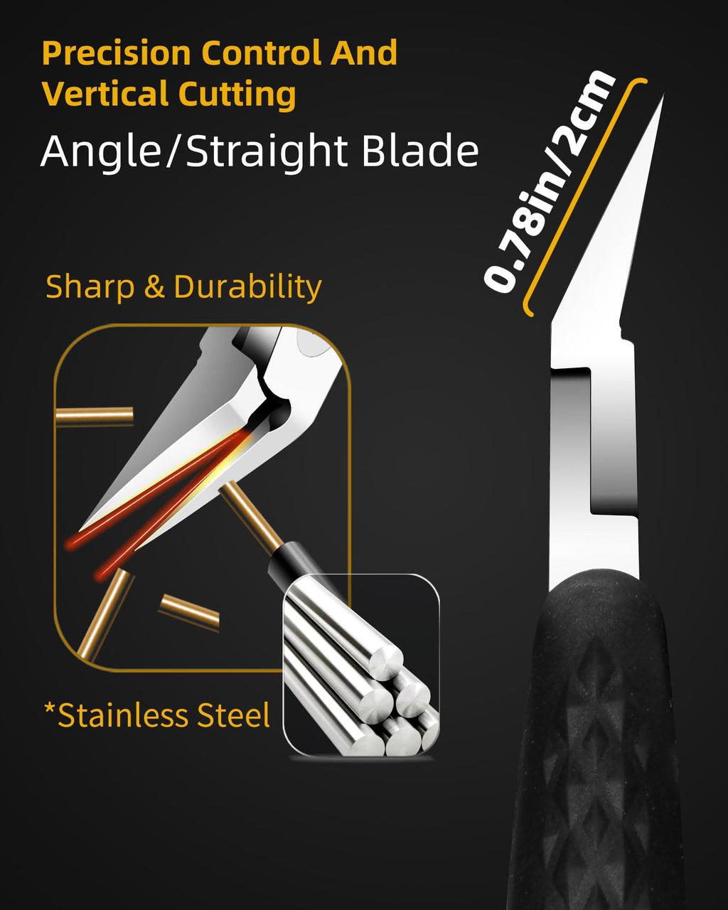 EBEWANLI Hangnail Clipper, Straight Toenail Clippers for Thick Toenails