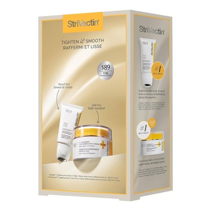 StriVectin Neck Cream & Serum Roller Set - Anti-Aging Formula for Smoother, Youthful Skin