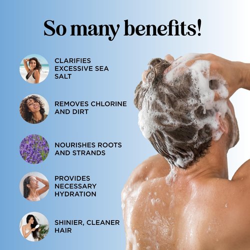 Skiennix After Swim Shampoo - Chlorine Removal Formula for Kids & Adults with Tea Tree & Rosemary Oils | Replenishing Care