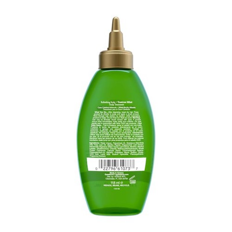 OGX Extra Strength Scalp Treatment - Refreshing Rosemary Oil & Mint Detox for Shiny Hair | 4 fl oz