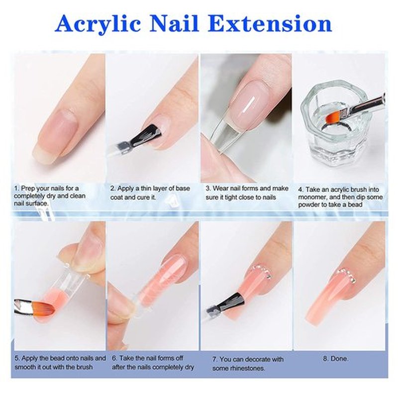 MAGIC ARMOR Acrylic Liquid Monomer - 150ml Professional Acrylic Monomer for Nail System Kit, Quick-Dry for Nail Extensions