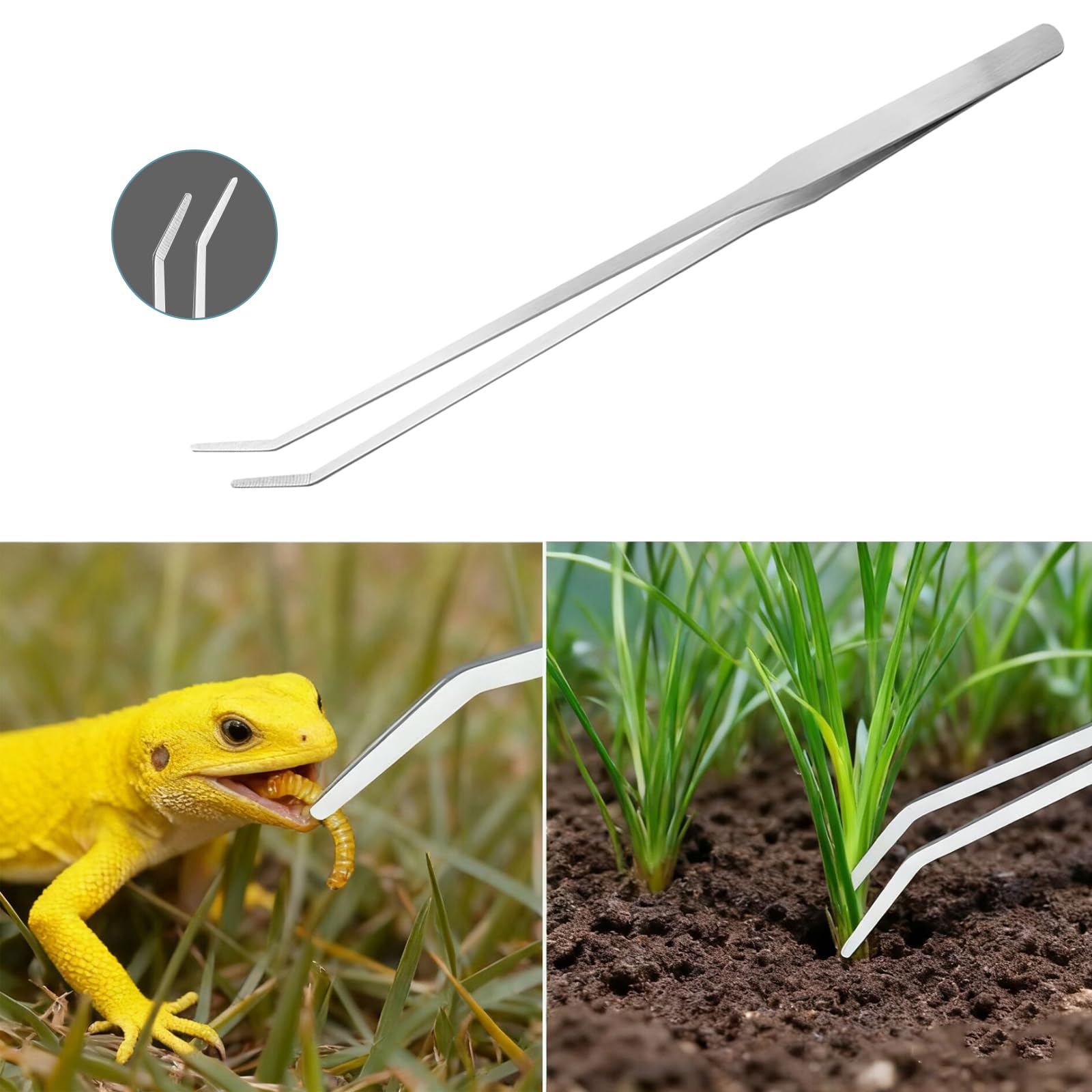 Carefree Fish 7IN1 Aquarium Cleaning Tools Long Handle Adjustable Length 18~24Inch Fish Tank Cleaner Kit Algae Scraper Scrubber Brushes Set Plant Scissor Long Tweezer