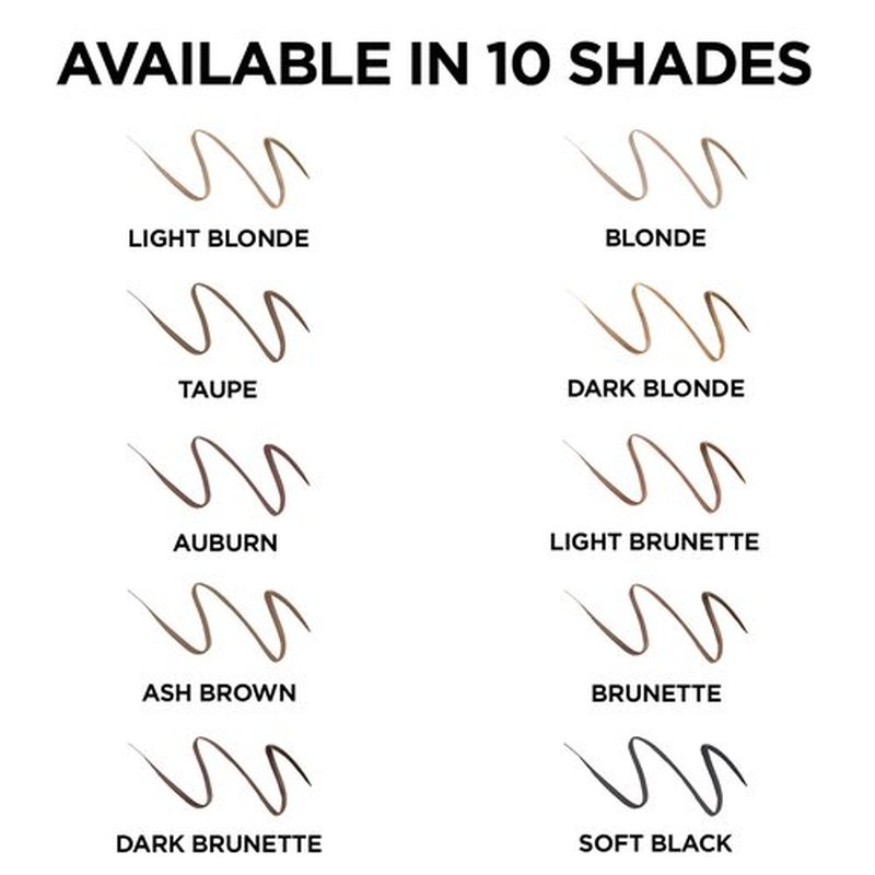 L'Oreal Paris Makeup Brow Stylist Definer Waterproof Eyebrow Pencil,Ultra-Fine Mechanical Pencil,Draws Tiny Brow Hairs and Fills in Sparse Areas and Gaps,Blonde,0.003 Ounce,(Pack of 2)