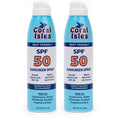 Coral Isles SPF 50 Sunscreen Spray - Hawaii Compliant - Oxybenzone & Octinoxate Free - Broad Spectrum - Water Resistant, 6 Fl Oz (Pack of 2)