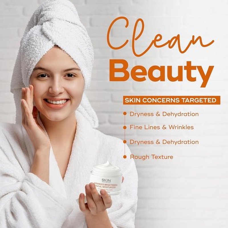 Skin Aesthetics Vitamin C & Collagen Face Moisturizer - Anti-Aging, Hydrating, Fine Lines & Wrinkles, Brightening - Dermatologist Tested Korean Skincare - Clean Beauty, Cruelty-Free - Duo Pack