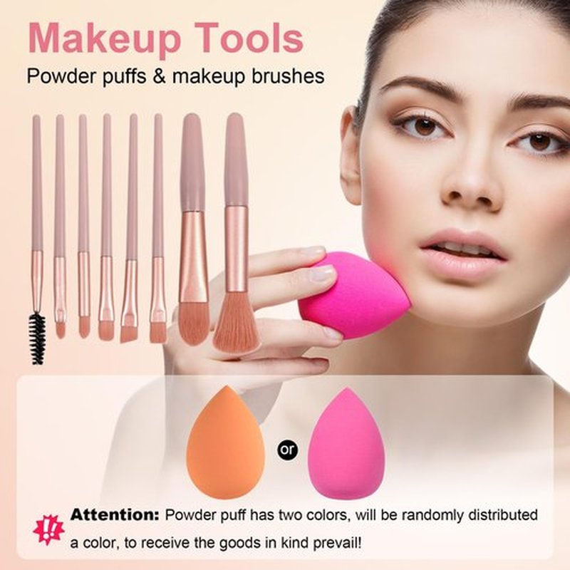 All in One Makeup Kit for Teen Girls - Gift Set with Eyeshadow, Lipsticks, Eyebrow Pencil & Cosmetic Brush