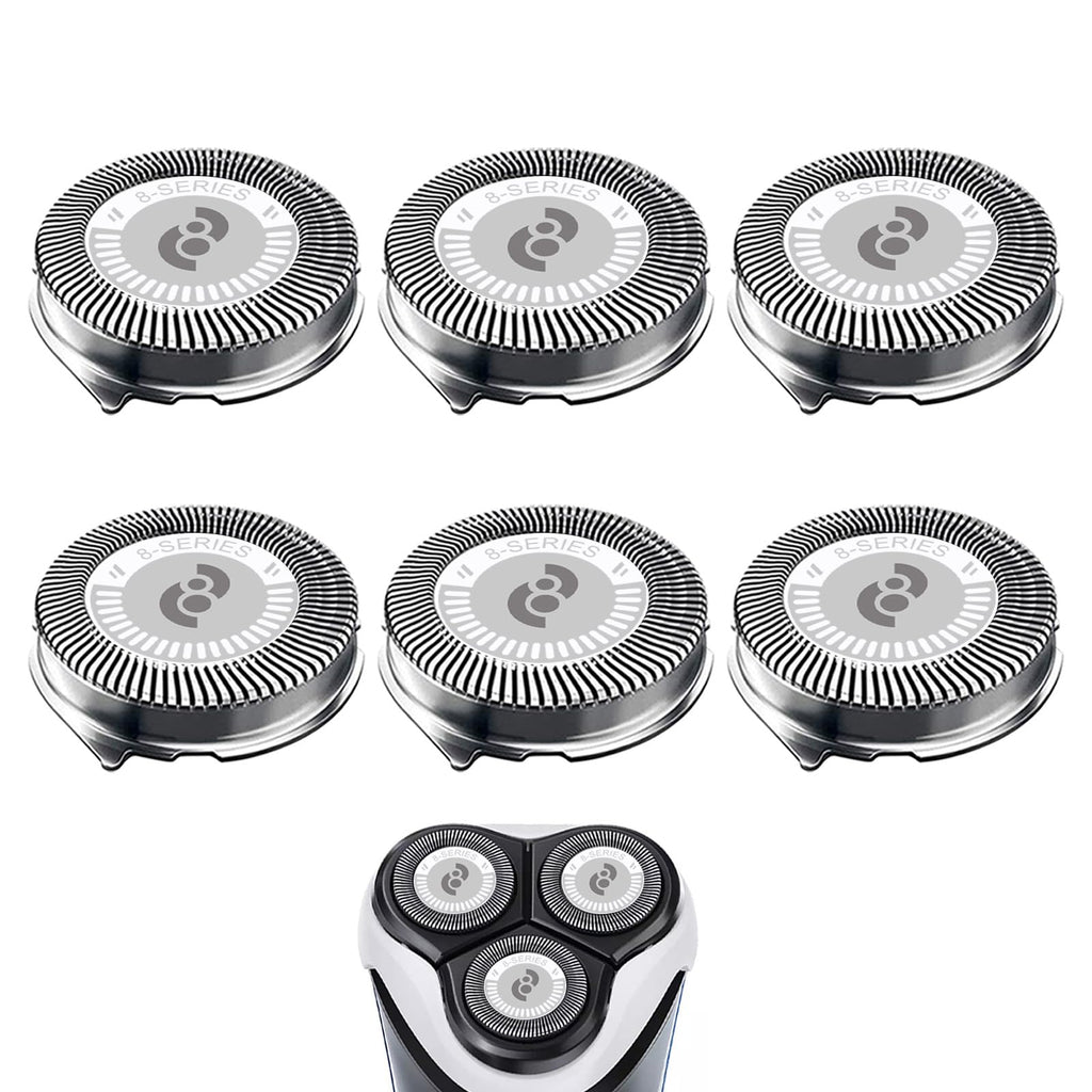 HQ8 Replacement Bladess for Philips Norelco Shavers, 6 PCS/Pack