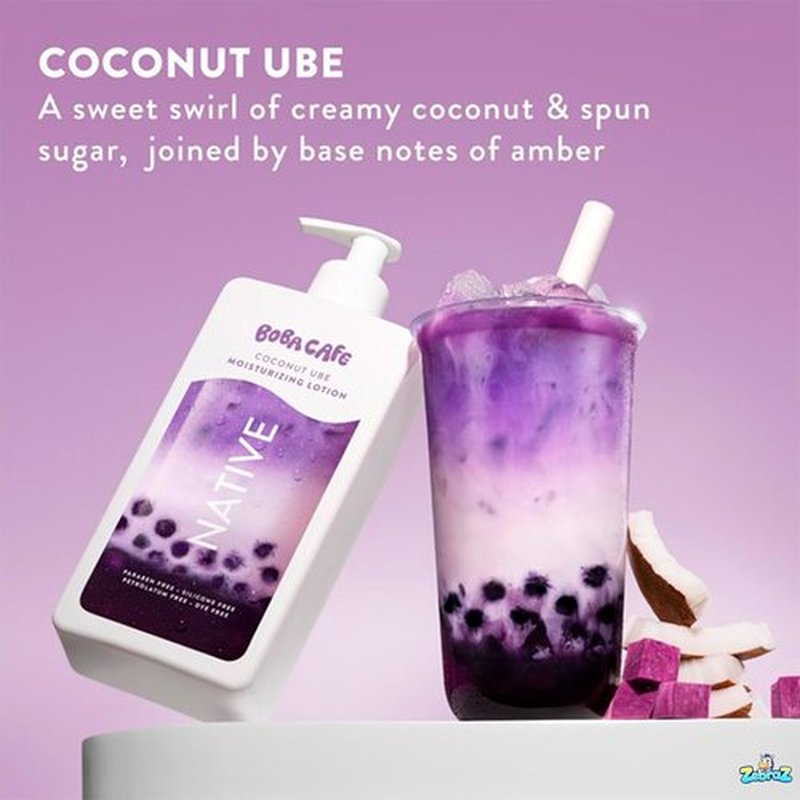 Native Coconut Ube Body Lotion - Limited Edition, Silicone-Free, 16.5 oz | Pack of 2