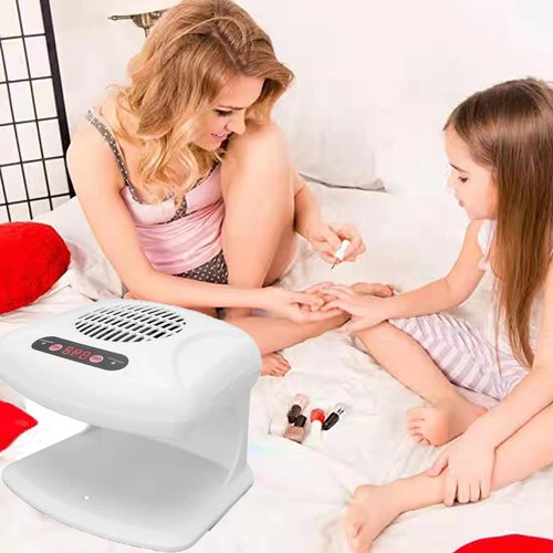 GGAIFbp Nail Dryer for Regular Polish 300W 2 in 1 Nail Drying Fan with Auto Sensor Hot and Cold Air Professional Nail Dryer for Manicure Salon and Daily Home Use(White)