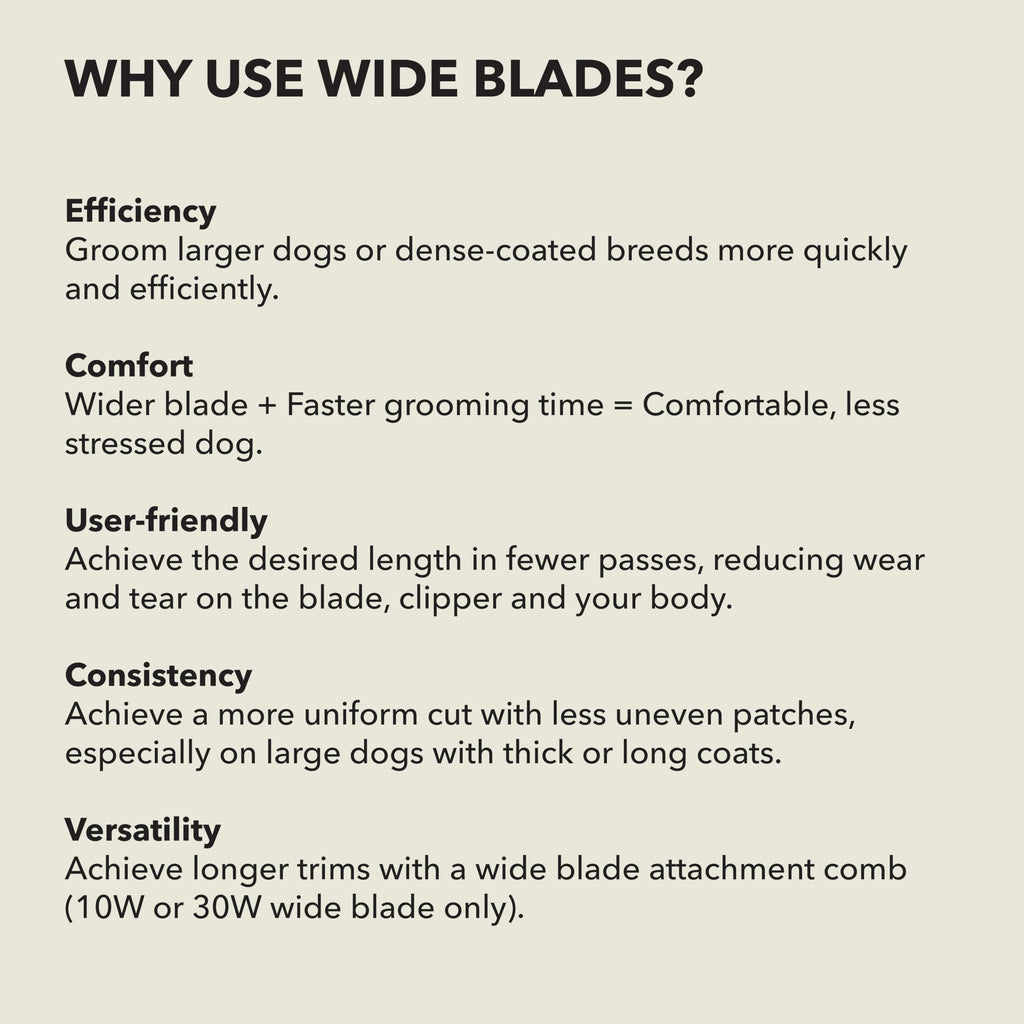 Andis 561462 ceramicEDGE Wide Blade, #30W XFine Cut, Stainless Steel