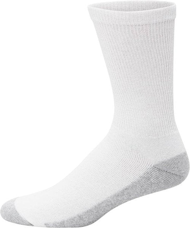 Hanes Men's Double Tough Socks - Moisture-Wicking Crew & Ankle Socks | Black & White Multi-Pack