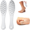 Skiennix Stainless Steel Foot Scraper - Double-Sided Callus Remover for Wet/Dry Skin | Easy to Clean Pedicure Tool