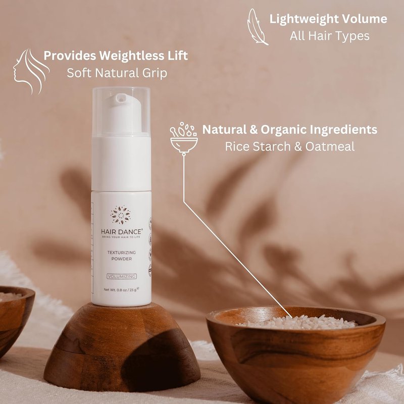Volumizing Styling Powder by [Brand Name] - Natural & Organic Formula for Soft Grip | Unscented, Color-Safe, All Hair Types