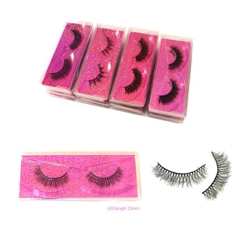 U-Hotmi Natural Look Fluffy Eye Lashes, Faux 3D Mink Lashes 10 Styles Eyelashes Wholesale(10 Pairs)