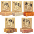 Patchouli Soap Variety - 5 Pack - Gentle Cleansing for Sensitive Skin, Earthy Scents - Varina Handmade Soap