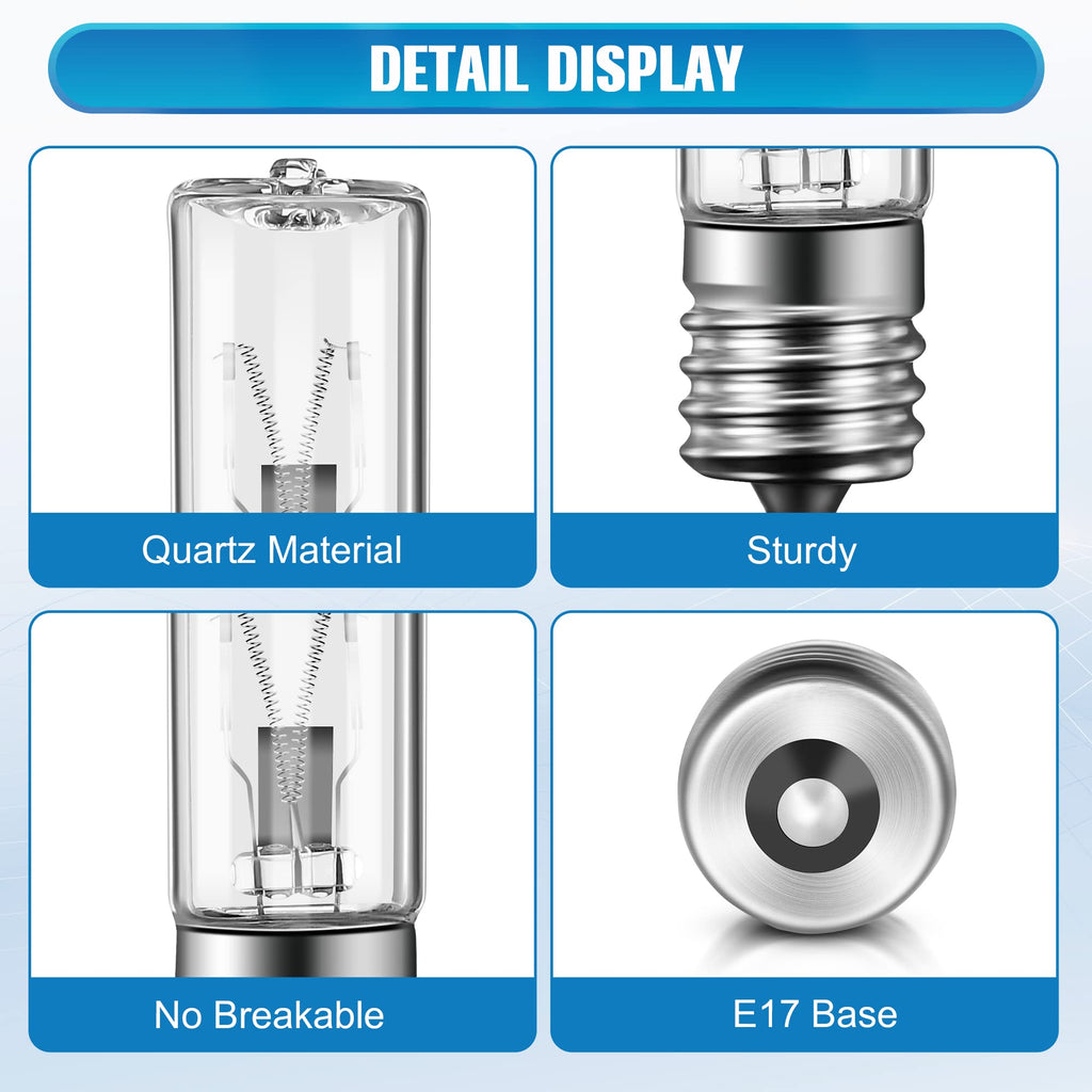 Qualirey 6 Pack LB1000 UVC Replacement Light Bulbs Compatible with GermGuardian GG1100W, GG1000, GG1100B, GG1000CA, LB-1000, GGH200, 661000CA Air Purifier 3W 10V UVC Lamp Bulb