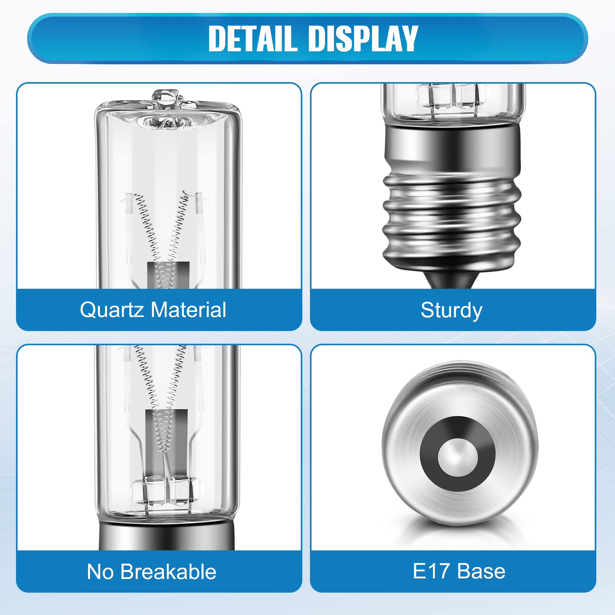 Qualirey 6 Pack LB1000 UVC Replacement Light Bulbs Compatible with GermGuardian GG1100W, GG1000, GG1100B, GG1000CA, LB-1000, GGH200, 661000CA Air Purifier 3W 10V UVC Lamp Bulb