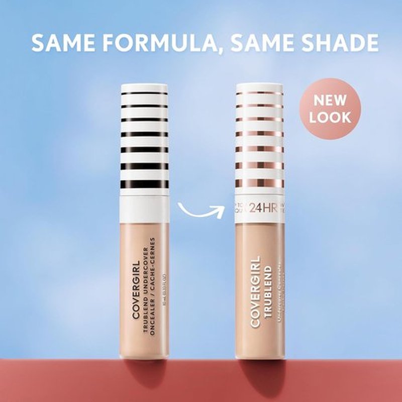 COVERGIRL TruBlend Undercover Concealer - Buildable Full Coverage, 24-Hour Matte Finish | L400 Classic Ivory