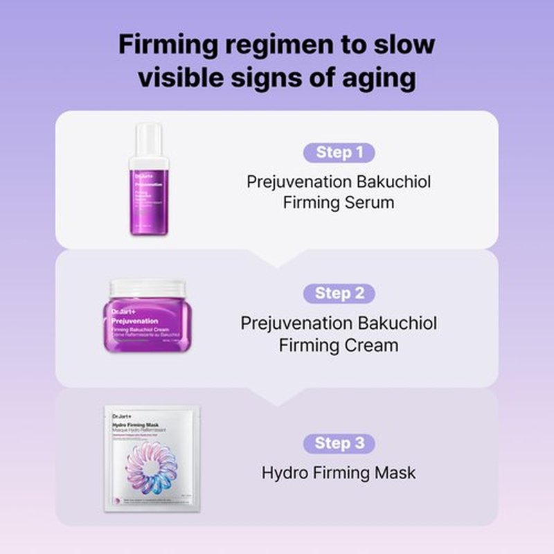 Dr.Jart+ Prejuvenation Firming Bakuchiol Serum with Collagen Peptides | Korean Anti Aging Serum | Sensitive Skin Friendly | Korean Skin Care, 1.69 Fl Oz