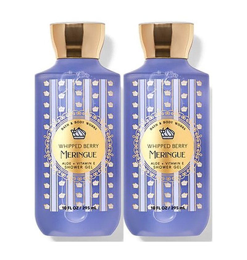 Bath & Body Works Shower Gel Gift Sets For Women 10 Oz 2 Pack (Whipped Berry Meringue)