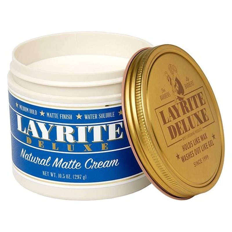 Layrite Natural Matte Cream - 10.5 Oz | Achieve Effortless Style with All-Day Hold