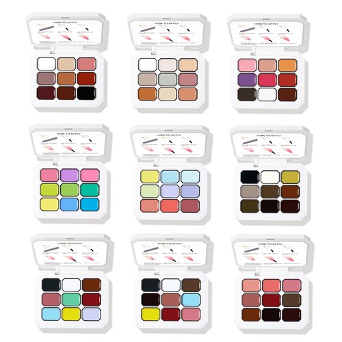 SMSMYXF Finger Secret Ombre Gel Nail Polish Set, 9 Colors, UV Pat Painting Gradient Blooming Gel Kit with Application Guide (OMBRE-5, 1SET)