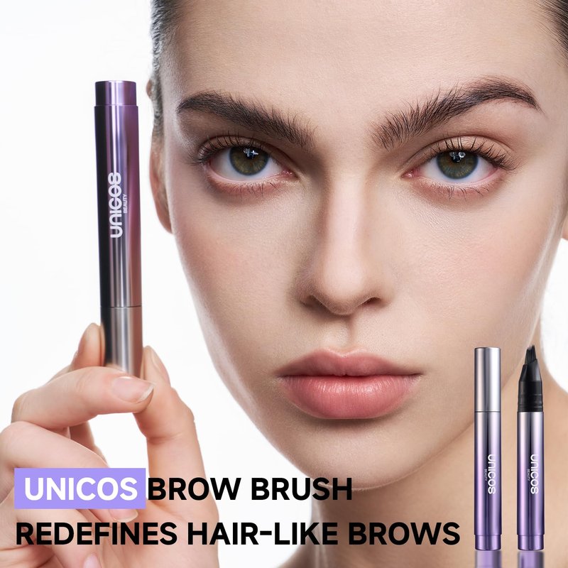 Unicos Eyebrow Pen - Waterproof, Long-Lasting Eyebrow Pencil for Natural Hair-Like Strokes | Taupe