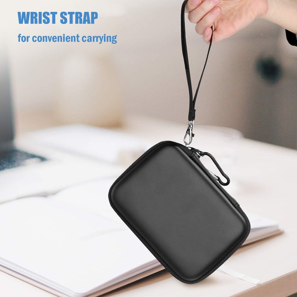 ProCase External Hard Drive Travel Case for 2.5" HDD/SSD -Black