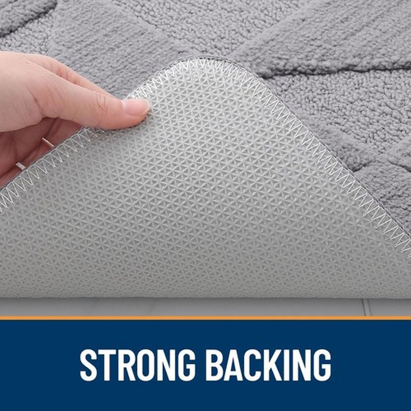 OLANLY Indoor Door Mat - Non-Slip, Absorbent, Low-Profile Entrance Mat | 32x20 Inches, Grey