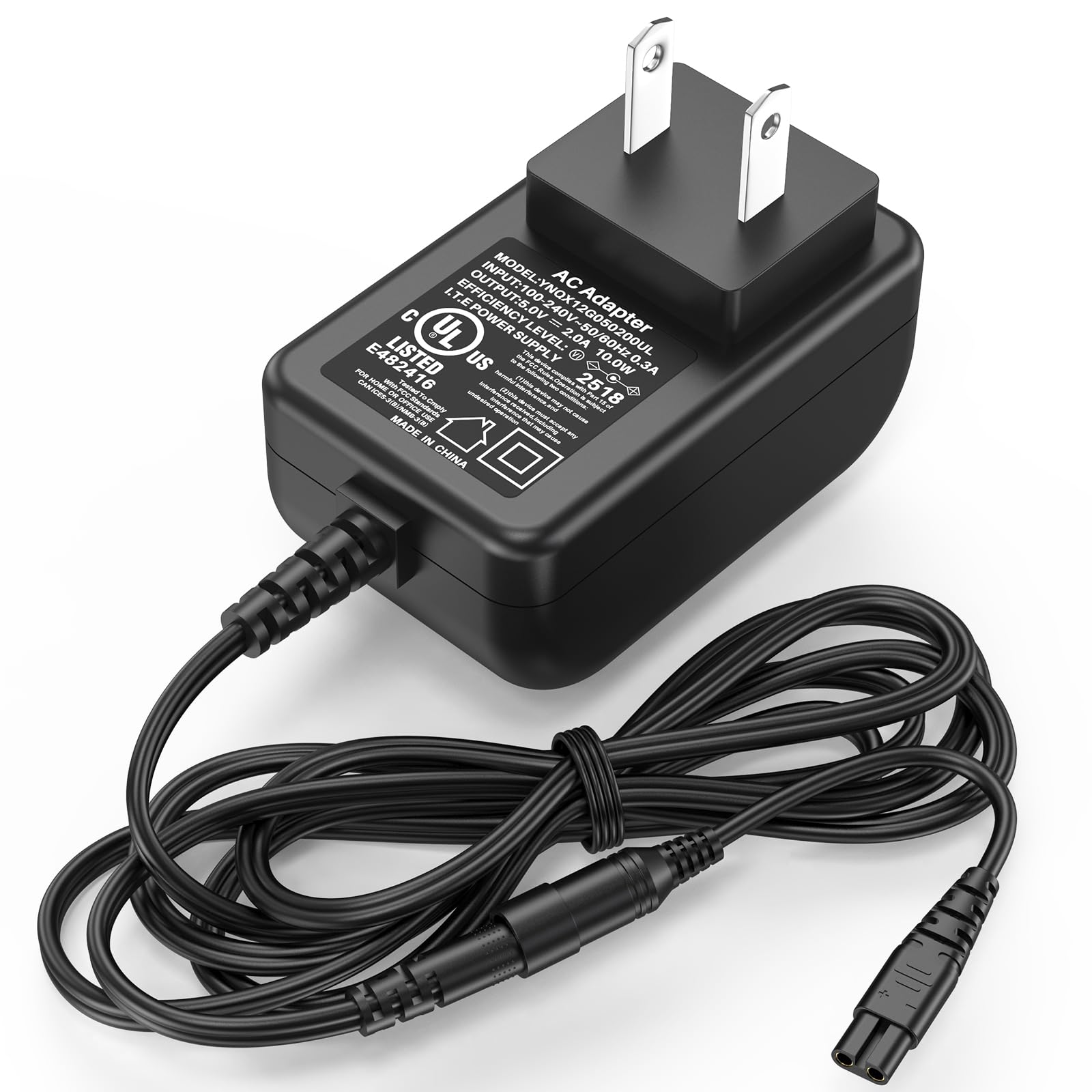 HIENADTOR Dog Clipper Charger Power Cord for oneisall Low Noise Dog Clippers Model RFC-676 RFC676 RFC 676 Power Supply AC DC Adapter for oneisall Rechargeable Stainless Pet Shaver Charging Plug Cable