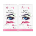 Beauty7 Wax Strips Kit for Sensitive Skin, Facial Hair Removal for Eyebrow, Lip, 24 Strips & 4 Calming Oil Wipes, At Home Waxing for Women