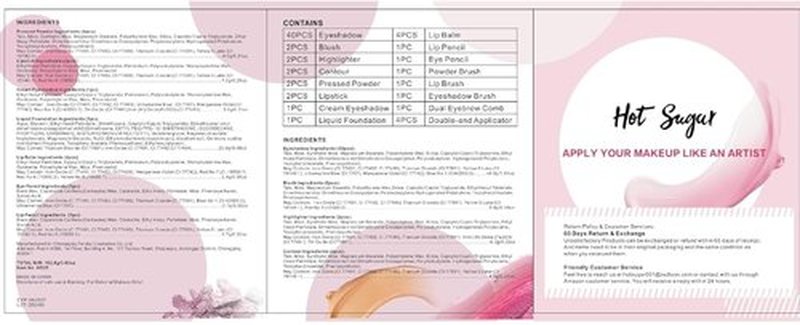 Hot Sugar Makeup Kit for Teen Girls 14-16, Beauty Box with Real Cosmetics for Women (Mermaid)