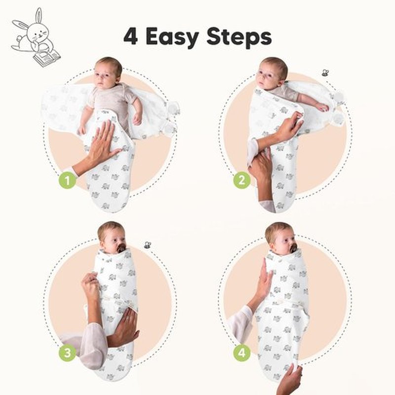 Organic Baby Swaddle Sleep Sacks by [Brand Name] - Soft & Snug for Newborns 0-3 Months | 3-Pack in The Wild 2