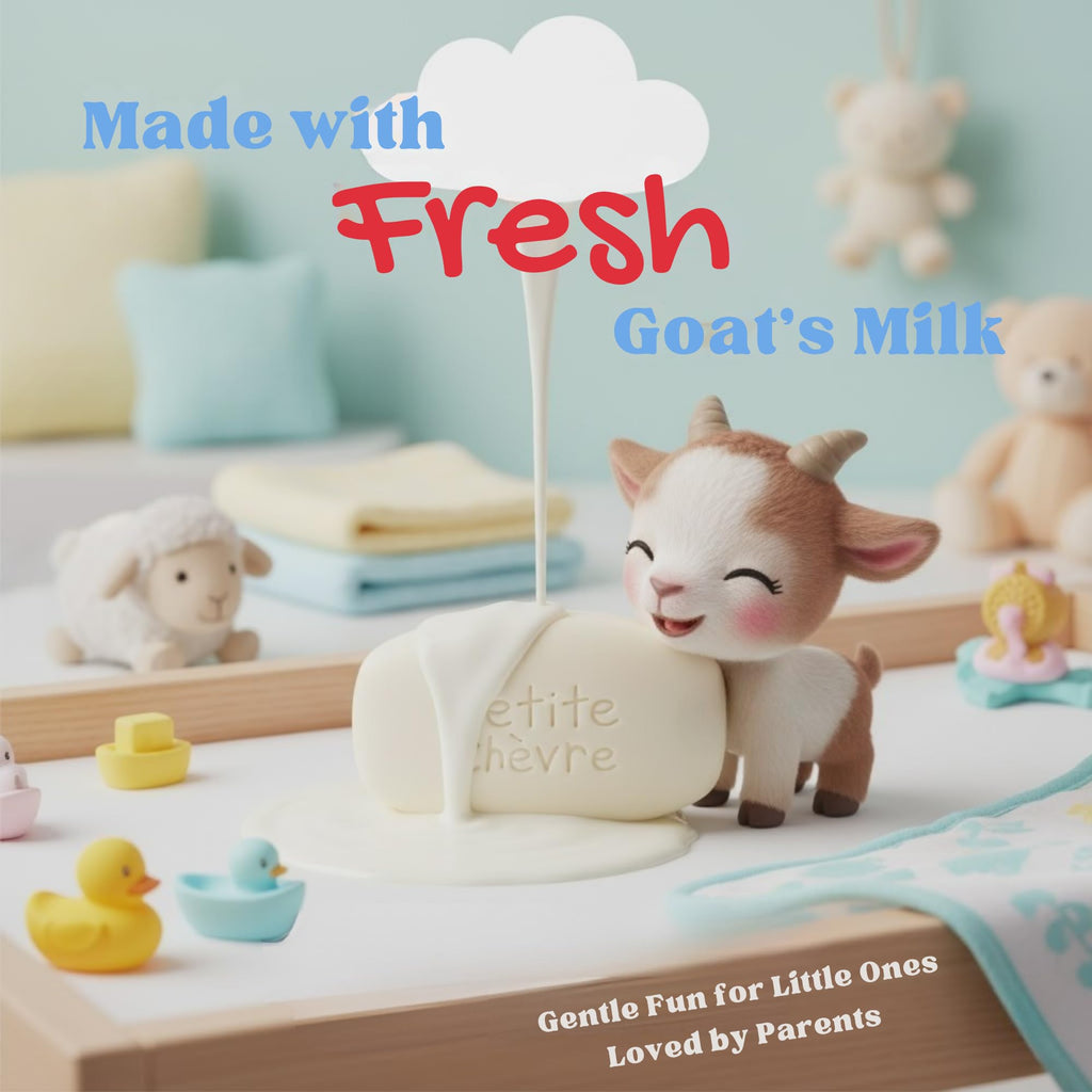 Li’l Goat’s Gentle Goat Milk Soap, 3×90g Pack, Mild Moisturizing Bar for Sensitive Skin, Made with Fresh Canadian Goat Milk (Original)