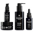 Peppertree Men's Skin Care System - Men's Self Care Essentials with Face Wash, Hydrating Moisturizer, Eye Serum & Retinol Serum For Face - Skincare Set for Sensitive, Normal & Dry Skin - 4 Piece Kit