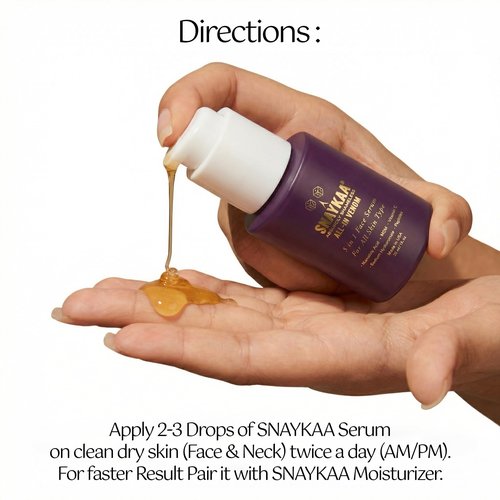 SNAYKAA Niacinamide Vitamin C Face Serum with Hyaluronic Acid & Peptides – Brightening, Dark Spot Corrector, Anti Aging Hydrating Serum – 30 ml Made in USA