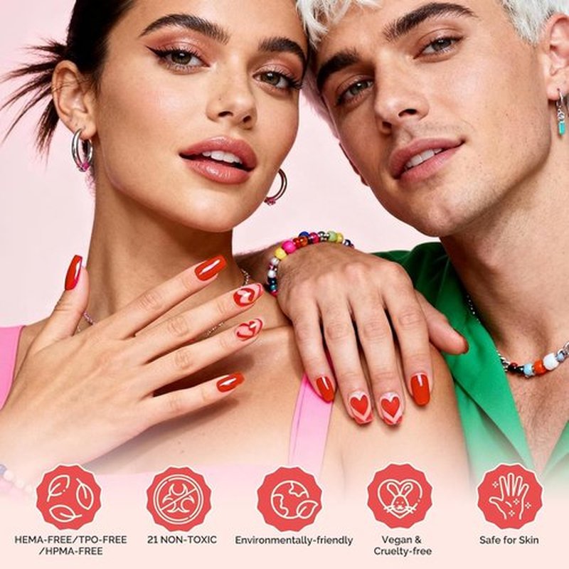 MelodySusie Gel Nail Polish Set - HEMA Free Plant-Based Formula | 6 Macaron Colors, 0.56 fl. oz Bottles
