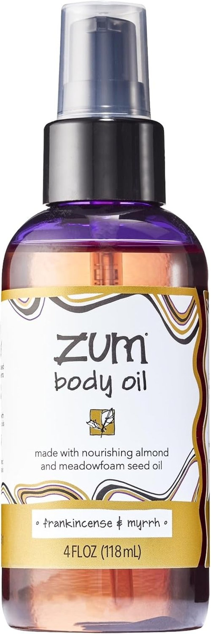 Indigo Wild Zum Frankincense & Myrrh Body Oil - Nourishing Massage Oil for Hydration | 4 fl oz