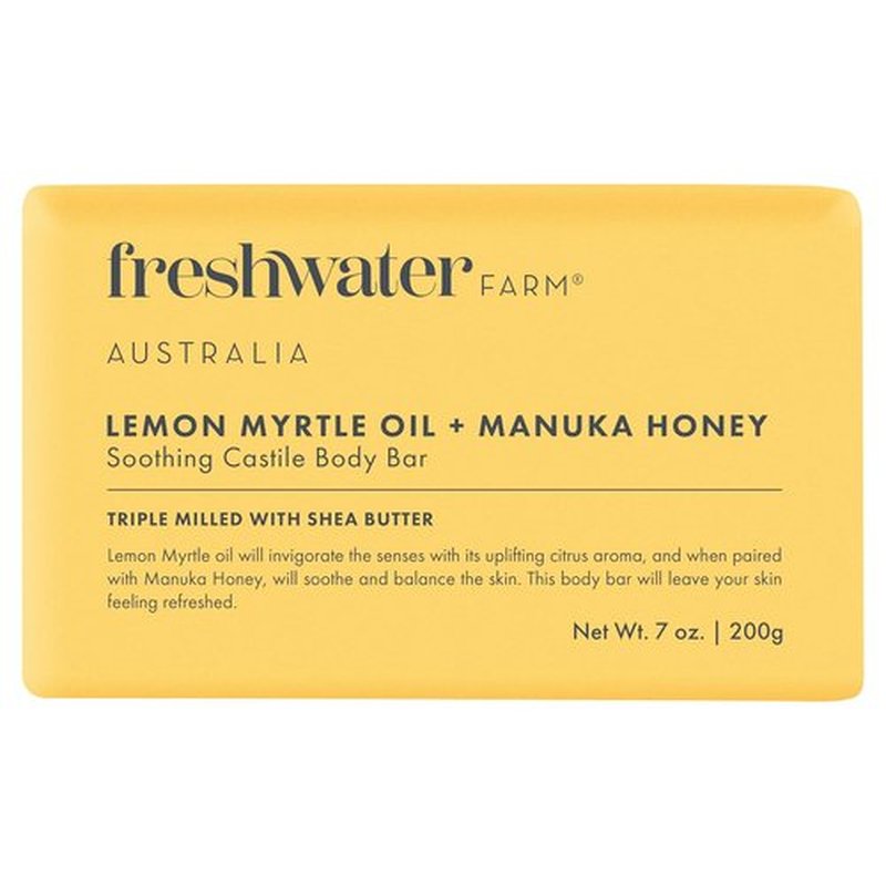 Skiennix Lemon Myrtle Oil & Manuka Honey Body Bar - Nourishing Moisturizer for Radiant Skin