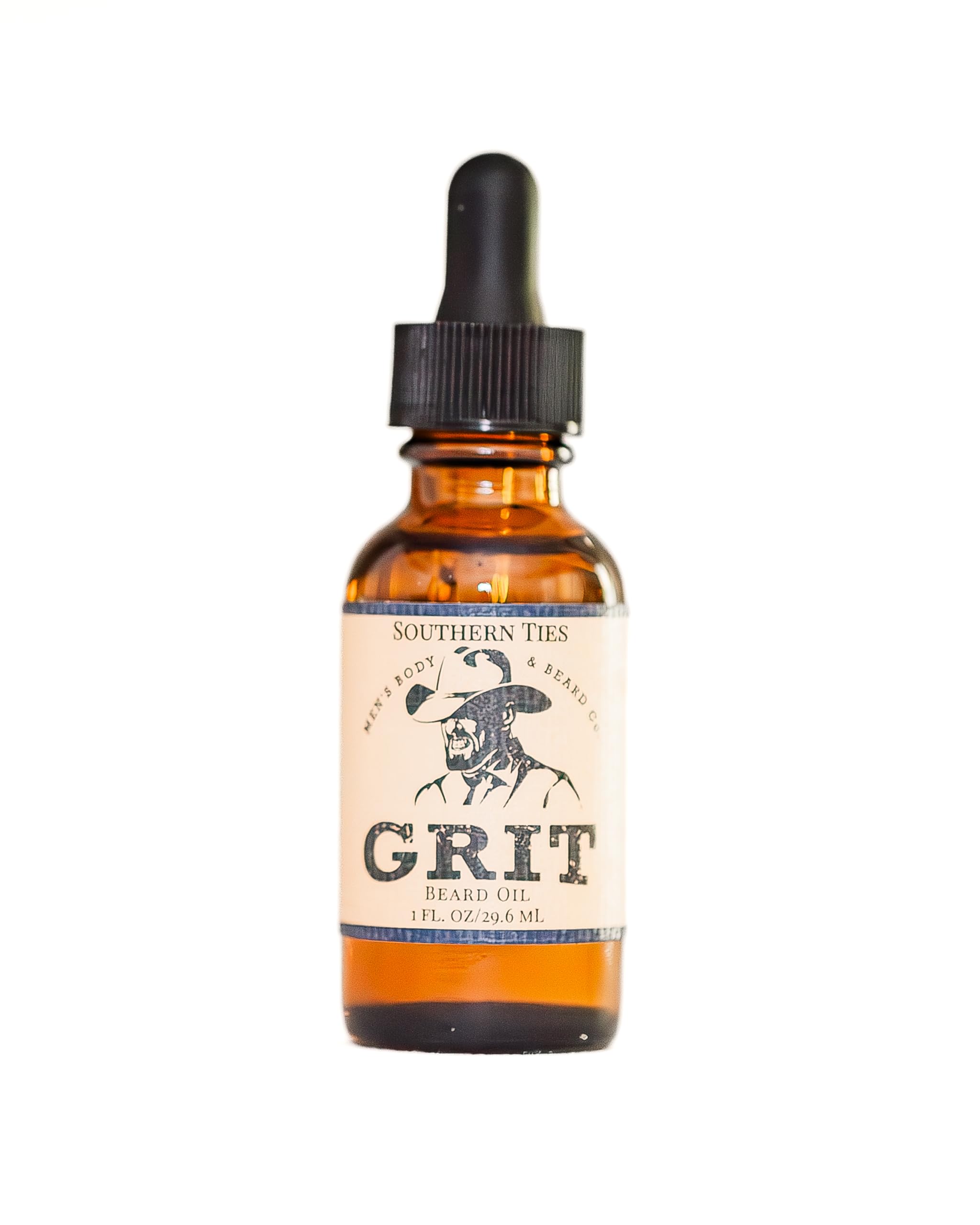 GRIT Southern Ties Premium Beard Oil (1 Fl oz) | Coconut Oil, Vitamin E | Beard Oil for Grooming | Hydrating Conditioning Oils | Softens Brittle & Dry Facial Hair |