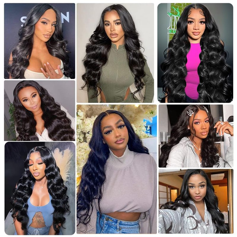 XSY 5x5 HD Lace Closure Body Wave Transparent Lace Closure 12 Inch Brazilian Virgin Human Hair Pre Plucked with Baby Hair Free Part Natural Black