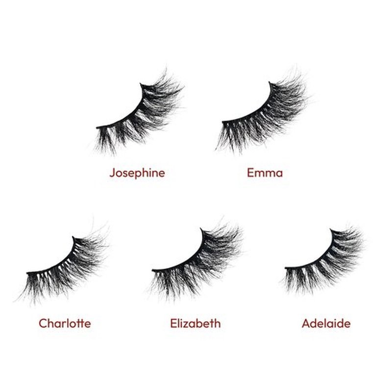 i•ENVY False Lashes, Imperial Mink High-End Eyelashes, Handcrafted Dramatic Natural Lashes, Wispy Fluffy Volume Extension Eyelashes (CHARLOTTE)