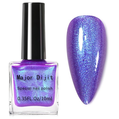AILALUO 10ml Chameleon Nail Polish-Pearl Glitter for Women,chrome effect,Long-Lasting Nail Pigment, Shiny Nail Pigment Holographic Nail Polish Nail Salon Home(A-02, 10ML)