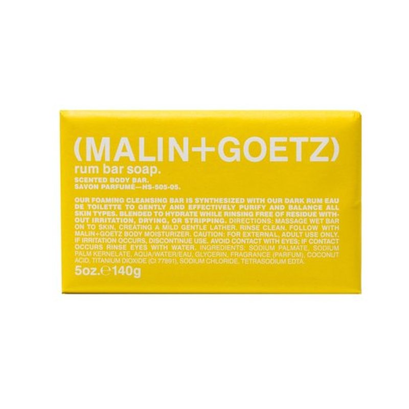 MALIN+GOETZ Rum Bar Soap - Triple-Milled Cleansing Bar with Glycerin | Hydrates & Softens Skin (5 oz.)