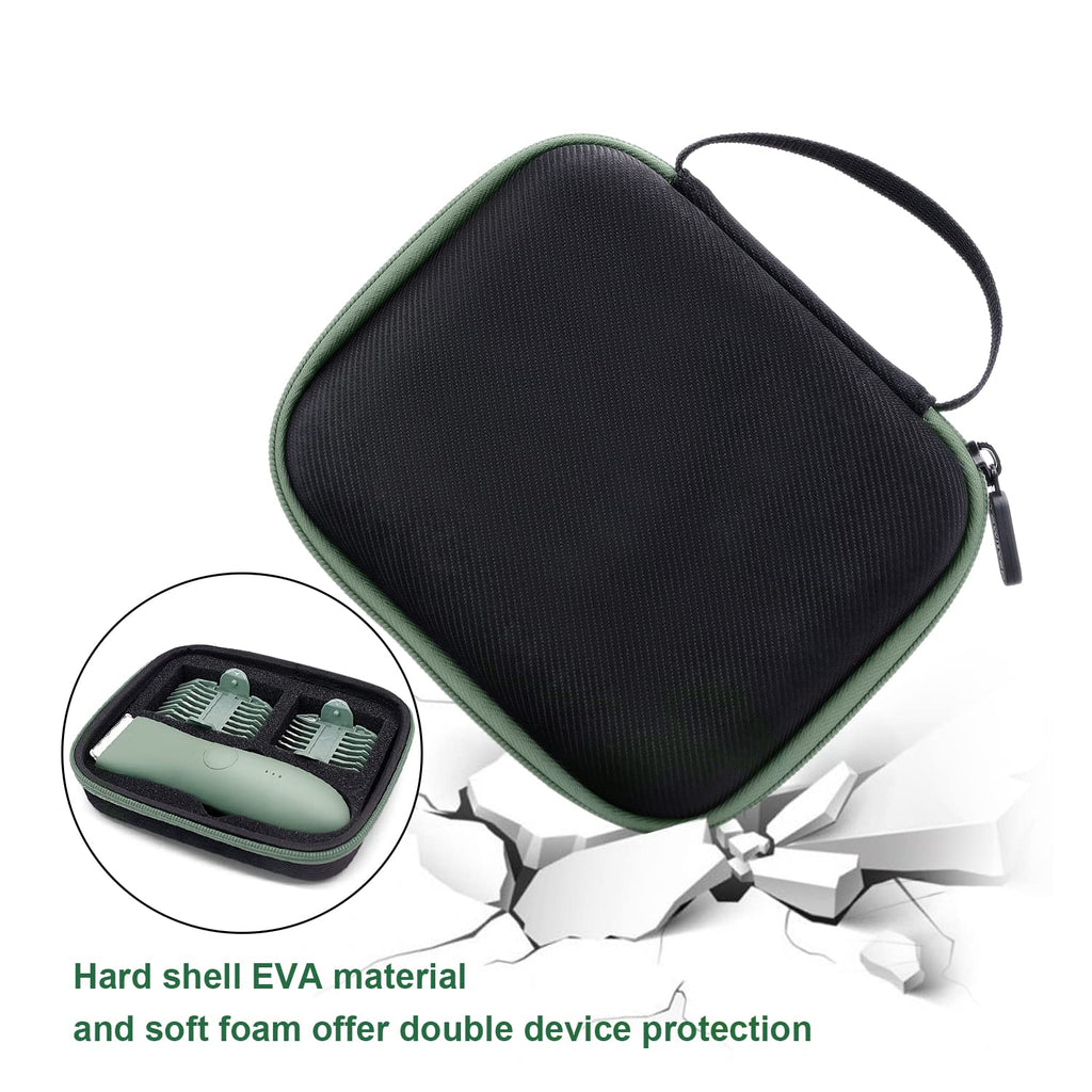 Case for Meridian Shaver, Yewltvep Hard Bags Compatible with Meridian Trimmer, Storage Case for Meridian Grooming Shaver Trimmer with Shockproof Detachable Insert Foam and Enough Space for Accessories