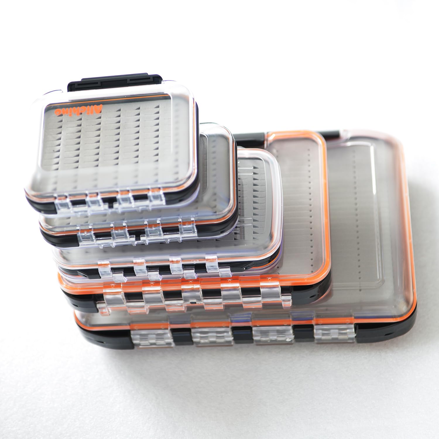 Alichino small fly box for fly files ice jig box fly box for fly fishing (grey foam insert)
