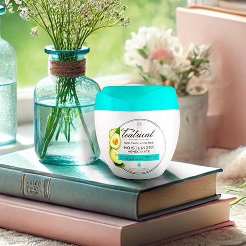 TEATRICAL Face Moisturizer with Avocado & Stem Cells, Moisturizing Face Cream for Women, Hydrating Day Facial Moisturizer, Stem Cell Cream, Facial Skin Care, 7 Oz (2 Pack)
