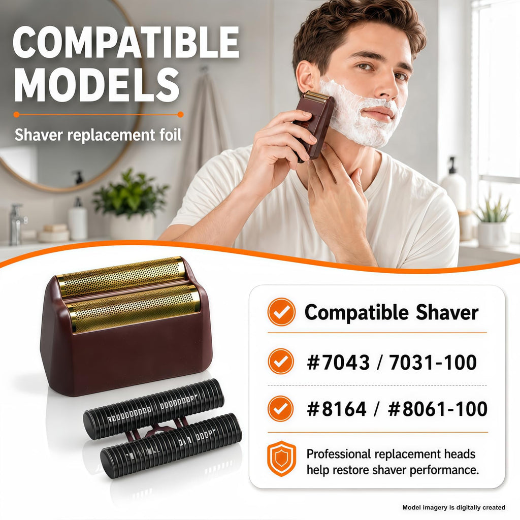 Shave Replacement Head, Compatible with Wahl 7031-100/7043-100 Foil&Cutter