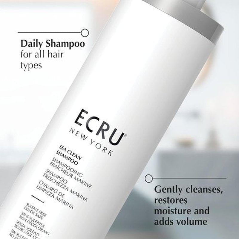 ECRU NEW YORK Sea Clean Shampoo - Nourishing Formula for Healthy, Clean Hair | 8.5 Fl Oz